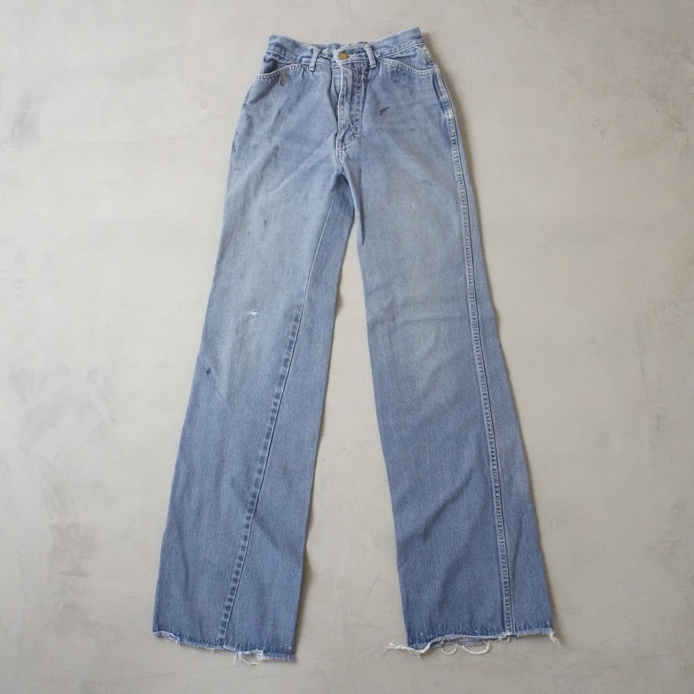 Vintage Pentimento Wide Leg Jeans 24x31 Womens 90s Light Wash High Rise Denim